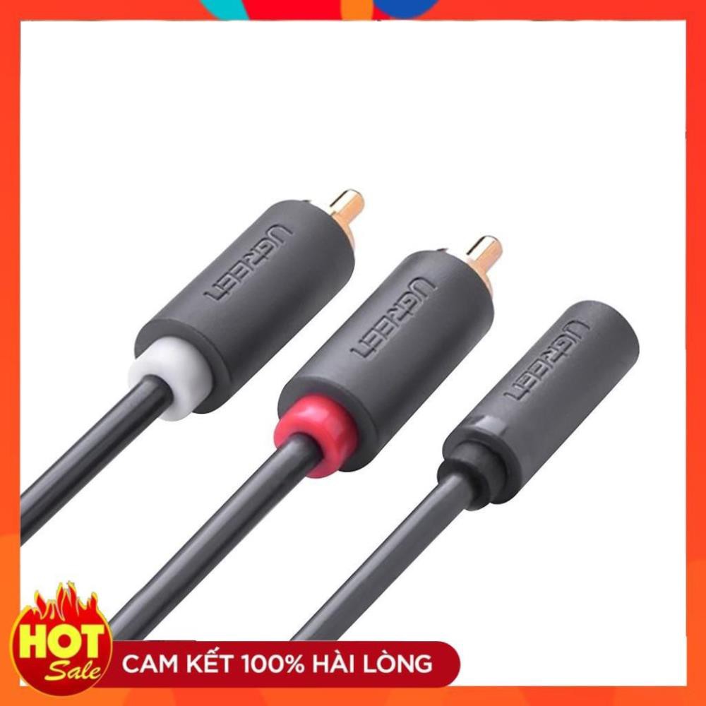 [Chính Hãng] Cáp 3.5mm âm sang 2 RCA dương UGREEN 10561- bảo hành 18 tháng chính hãng