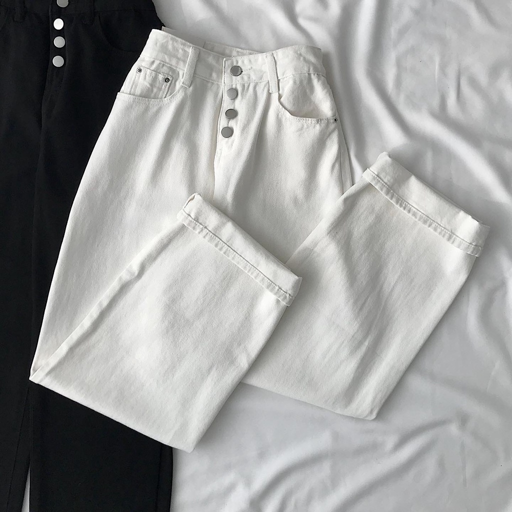 Quần Jean Nữ Dài JEM CLOSET LIO nút trước - 2713