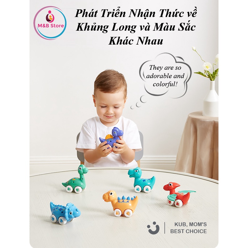 Bộ 6 xe Pull-Back Khủng Long Dễ Thương – KUB