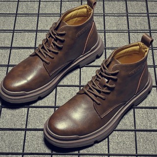 [SIÊU PHẨM THU ĐÔNG 2020]GIÀY BOOTS MEM NAM CAO CẤP+TẶNG KÈM LÓT TĂNG CHIỀU CAO 3CM