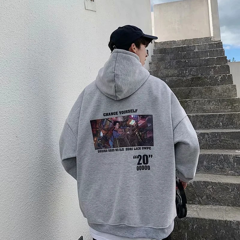 Áo hoodie &quot;03&quot; thiết kế form rộng unisex phong cách năng động