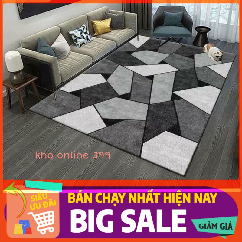 Thảm trải sàn bali nỉ lì [RẺ VÔ ĐỊCH] cao cấp 5D 1m6x2m3 và 2mx3m, trang trí nhà cửa, thảm trải sàn