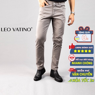 Quần kaki nam giả Jeans Galvin, quần nam basic chất kaki Công sở 5 - Leo Vatino