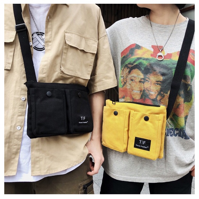 túi đeo chéo, túi chéo vải bố ulzzang unisex siêu chất | BigBuy360 - bigbuy360.vn