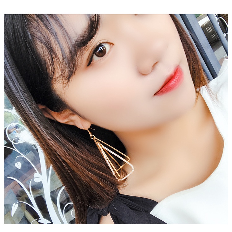 Hoa Tai Dáng Dài Thời Trang Phong Cách Hàn Quốc Cho Nữ