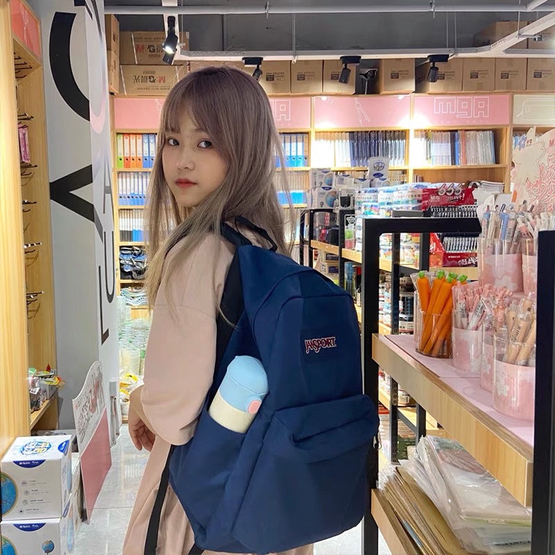 Balo Jansport thể thao kháng nước phối màu tương phản cho nam nữ