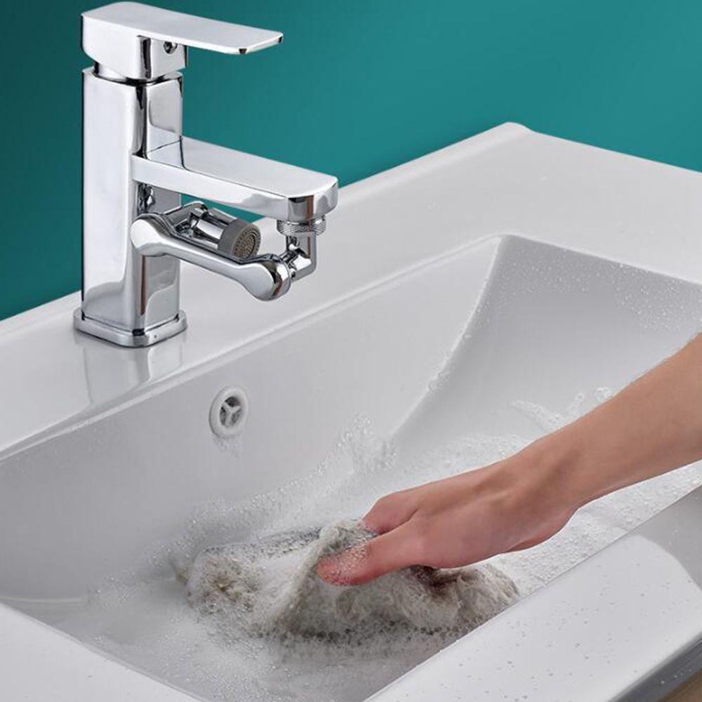 Đầu Nối Dài Vòi Nước Bồn Rửa Mặt Tạo Bọt Mới 1080° Quay