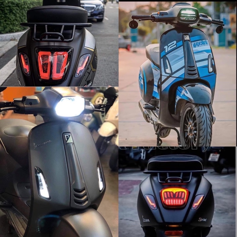 Đèn led hậu xinhan pha trước cho vespa có bảo hành