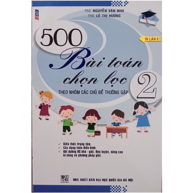 Sách - 500 Bài Toán Chọn Lọc 2 (Theo nhóm các chủ đề thường gặp)
