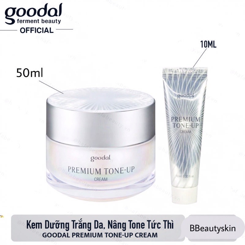 Sét kem ốc sên trắng da Goodal Premium Snail Tone Up Hàn Quốc