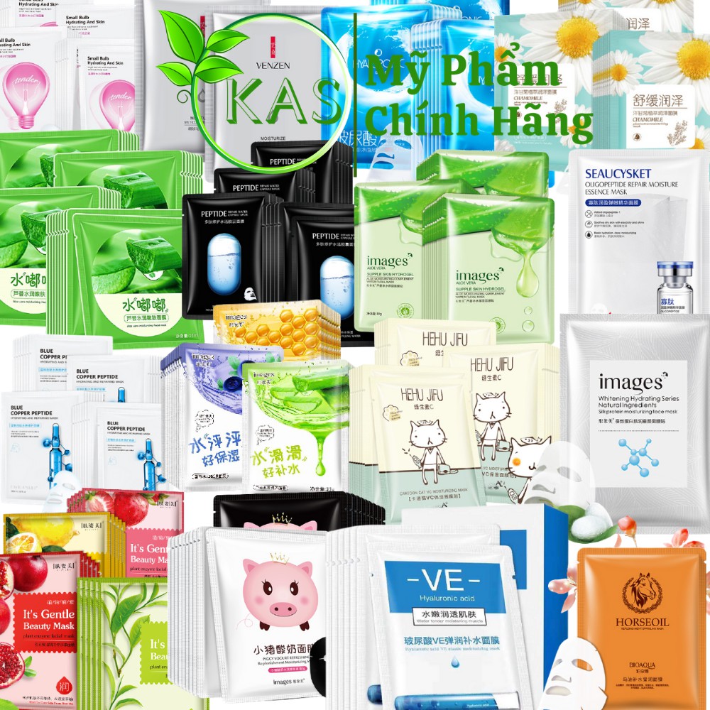 COMBO 50 MIX Nhiều Loại Mặt Nạ Dưỡng Da Thải Độc Cao Cấp Bioaqua, One Sping, Images, Rorec mask Hàng Nội Địa Trung