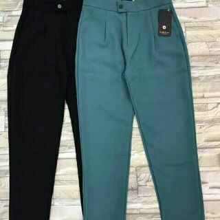 Quần baggy gấu lệch