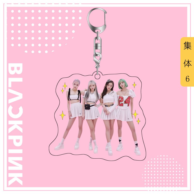 móc khóa BLACKPINK nhựa trong in hình mẫu mới