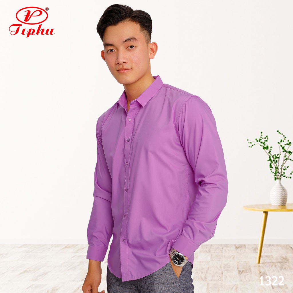 Áo sơ mi nam màu vàng pastel, thương hiệu cao cấp Amazing, dáng body slim fit không túi, style Hàn Quốc trẻ trung