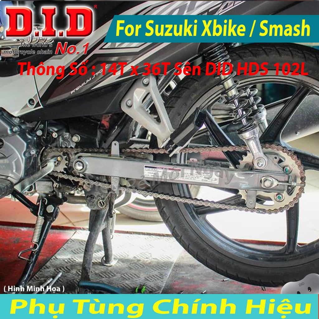 Bộ Nhông Sên Dĩa DID SUZUKI Xbike, Smash Xăng Cơ Sên DID 9ly Thái Lan