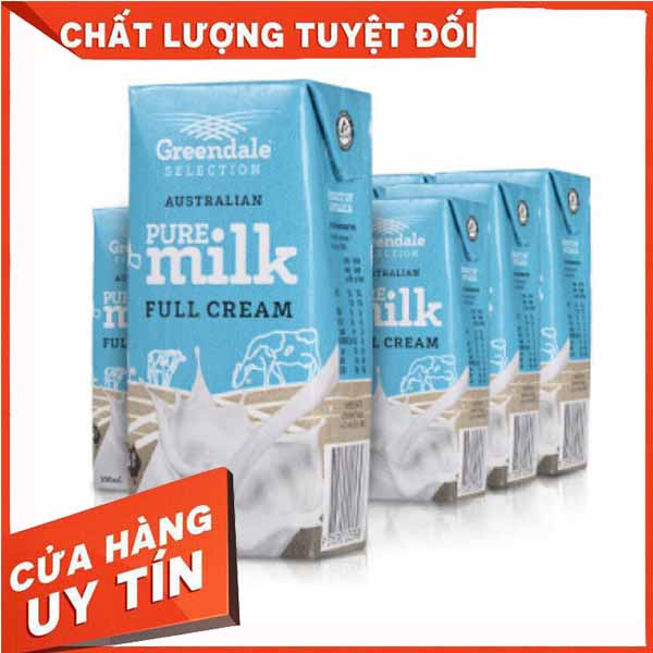 Sữa tươi nguyên kem (full cream) - Happy Barn- Green Dale (Úc) - Own (Úc) hộp 1L