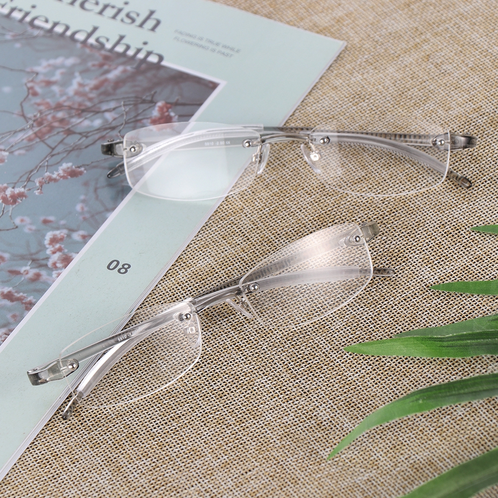 Kính cận resin kim loại siêu nhẹ màu xám trong suốt 1.00 - 4.0
