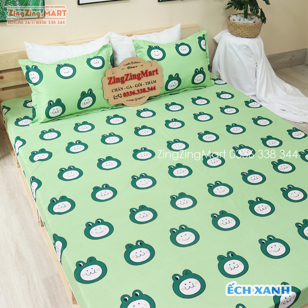 (GIẢM GIÁ) Ga Gối Poly Cotton M2xm9 - M6x2m - M8x2m  Mẫu Sư Tử (Chat để chọn mẫu nhé)