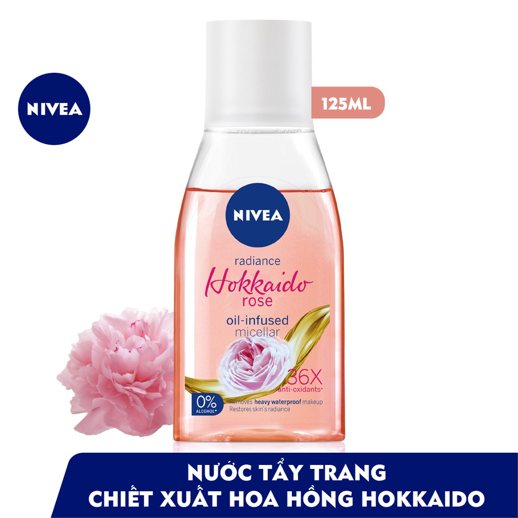 [125ml] Nước tẩy trang NIVEA chiết xuất hoa hồng Hokkaido giá tốt