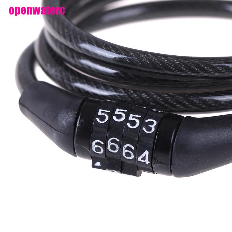 Dây Cáp Mật Khẩu 4 Chữ Số An Toàn Cho Xe Đạp