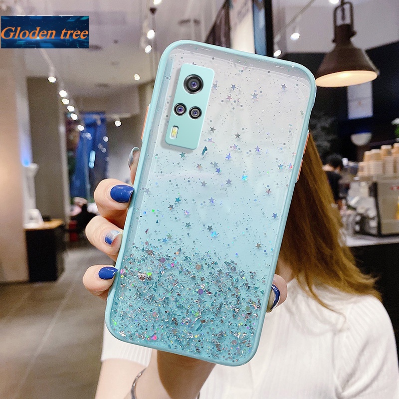 Ốp Điện Thoại Dẻo Họa Tiết Ngôi Sao Lấp Lánh Dễ Thương Chống Sốc Cho Vivo Y51 2020 Y31 2021 Y51A Y50 Y30 Y30I Y5S Y19