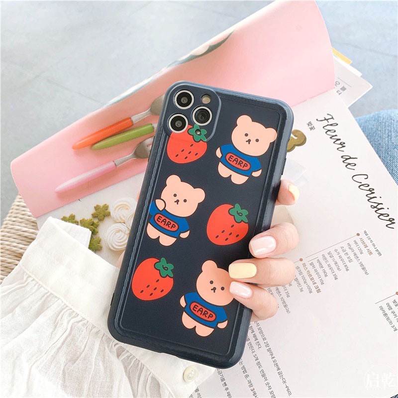 Ốp lưng iphone Gấu Earp IMD dày dặn viền nổi 5/5s/6/6plus/6s/6splus/7/7plus/8/8plus/x/xr/xs/11/12/pro/max/plus/promax | BigBuy360 - bigbuy360.vn