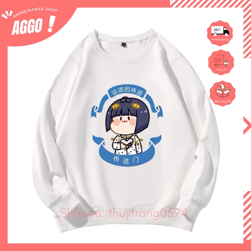 Áo Sweater Anime JOJO Bizarre Adventure Chibi Hoạt Hình Đủ Size