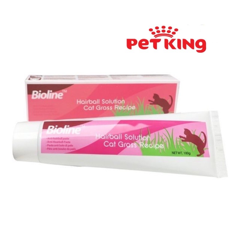 Gel Dinh Dưỡng Bioline tiêu búi lông và giảm hôi miệng mèo 100gr