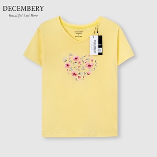 Áo Decembery Thun Cotton Cổ Tim