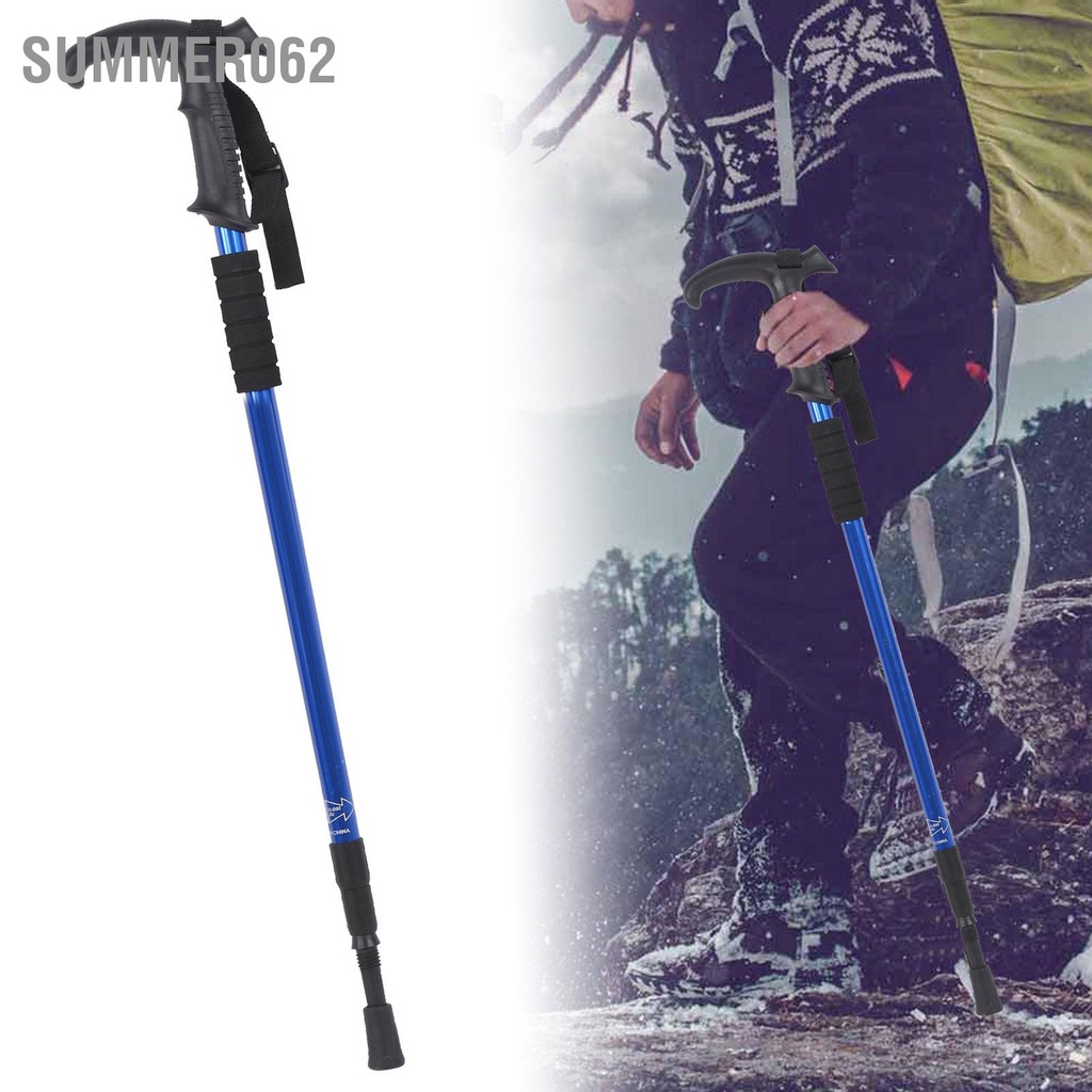 [Hàng Sẵn] Ba phần kính thiên văn hợp kim nhôm cường độ cao ngoài trời Mía đi bộ leo núi 【Summer062】