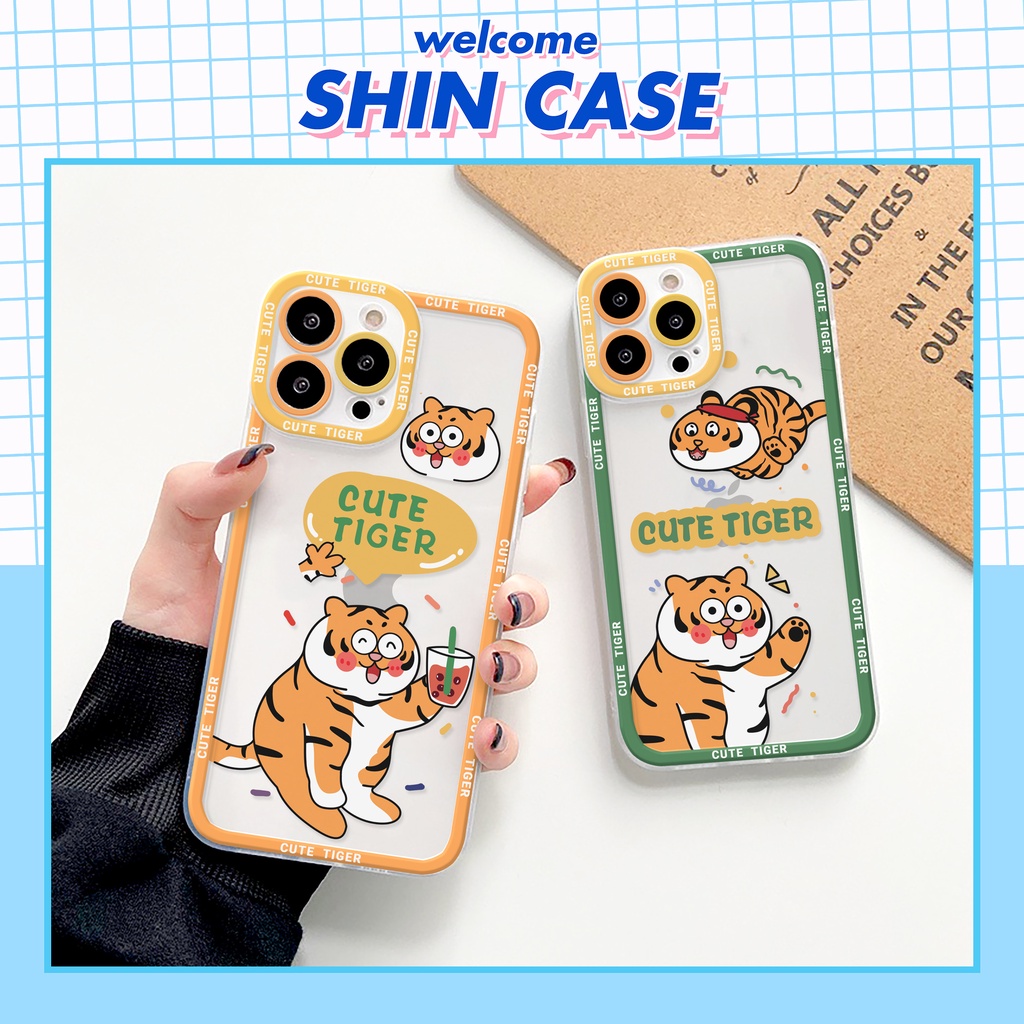Ốp lưng iphone Cute Ti.ger cạnh vuông 6/6plus/6s/6splus/7/7plus/8/8plus/x/xr/xs/11/12/13/pro/max/plus/promax