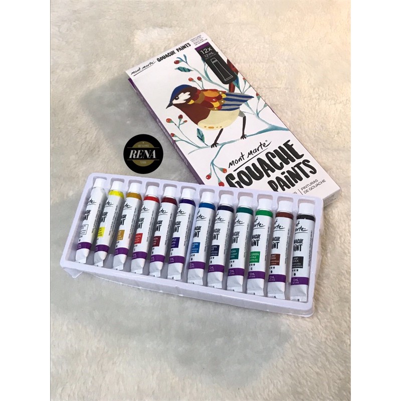 Màu Gouache Paints Mont Marte - Set 12 Màu