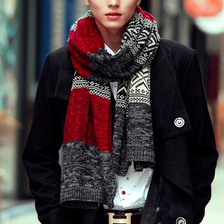 Khăn quàng cổ nam nữ phối màu đẹp phong cách hàn quốc thu đông 2020
