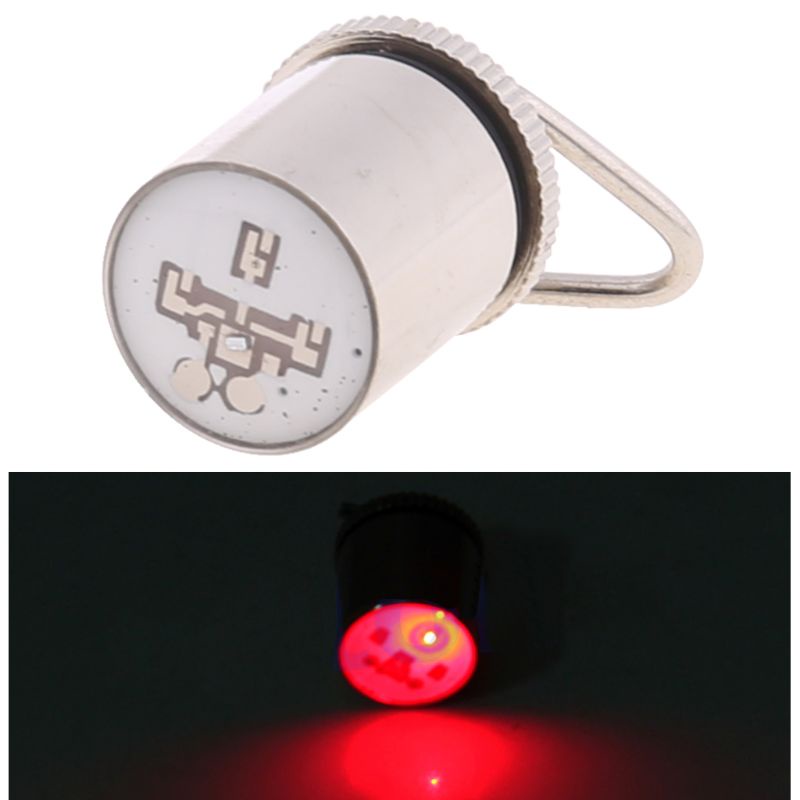 Mồi Câu Cá Giả Hình Con Mực Mini Có Đèn LED Nhấp Nháy Màu Đỏ