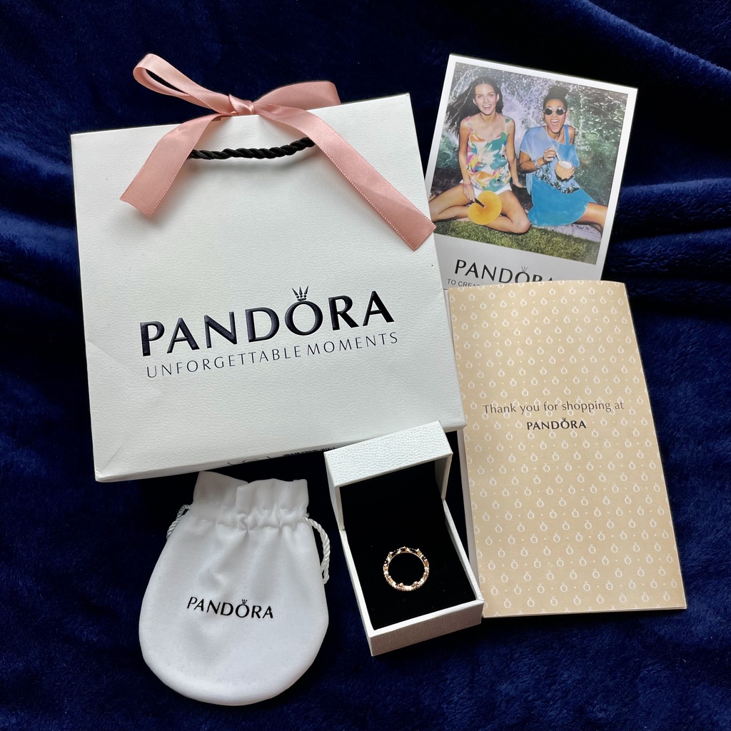 Nhẫn Pandora Bow Gorgeous Rose Gold Ring - Bạc cao cấp S925 ALE -Tuyển