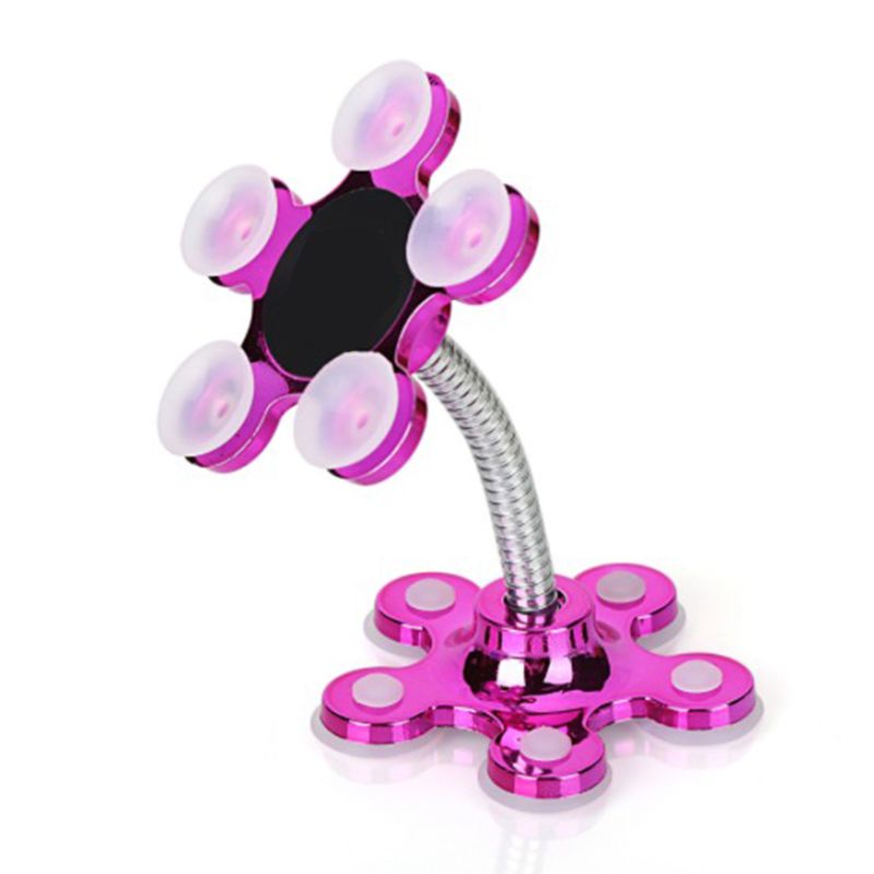 Giá Đỡ Điện Thoại Đa Năng Xoay 360 Độ Có Cốc Hút Cho Xe Hơi