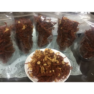 Heo khô cháy tỏi nhà làm - gói 200g
