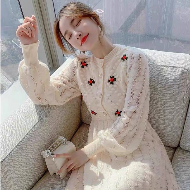 Váy len  nổi sang trọng cho bạn gái -hàng chuẩn không phai hàng xưởng may lại
