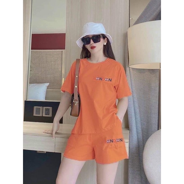 Bộ đùi mặc nhà thêu chữ London