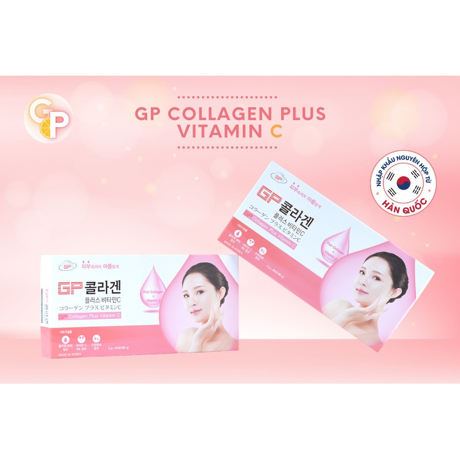 Bột Uống Collagen Hàn Quốc Vitamin C Trẻ hoá làn da ,Trắng sáng , xoá mờ nám , đều màu da GP Plus ( Chính Hãng ) | BigBuy360 - bigbuy360.vn