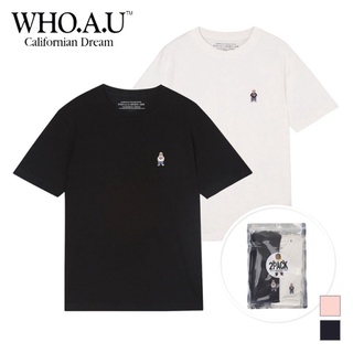 Set 2 áo whoau white/black
