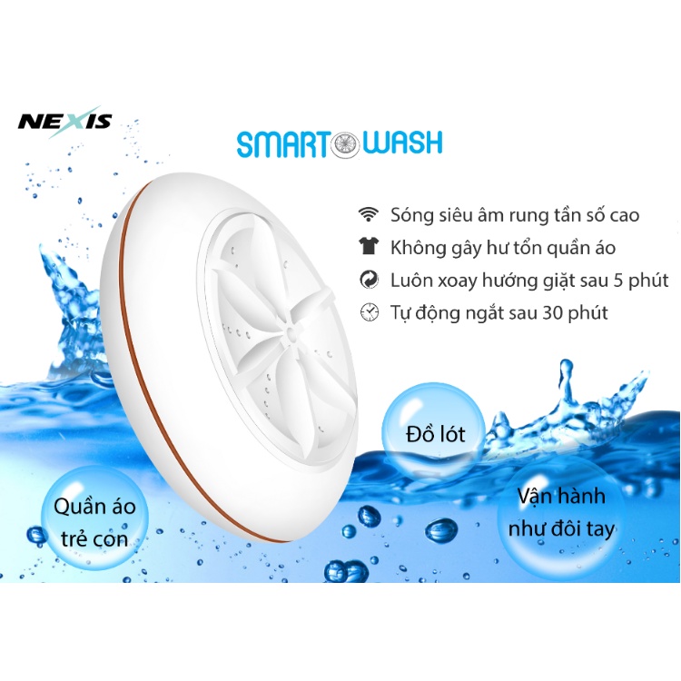 Máy giặt thông minh mini Smart Wash + Đèn bắt muỗi diệt côn trùng thông minh UV LED Nexis
