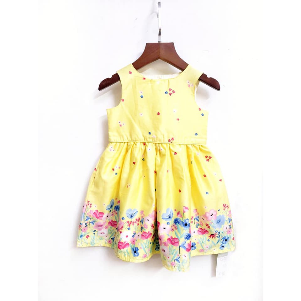 Váy hoa bé gái Primark màu vàng rất dễ thương