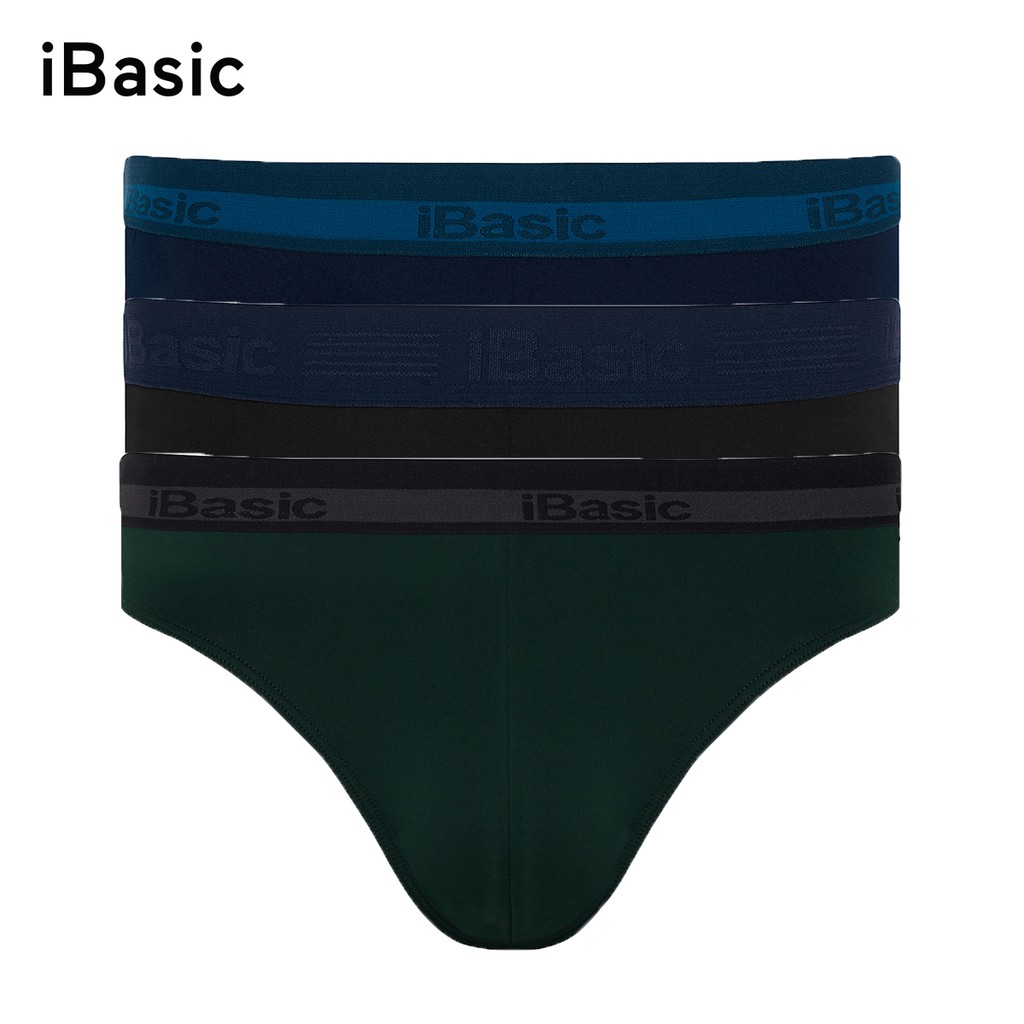 Combo 3 quần nam brief poly iBasic PANM006