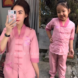 Đồ lam đi chùa # la hán phối mẹ con