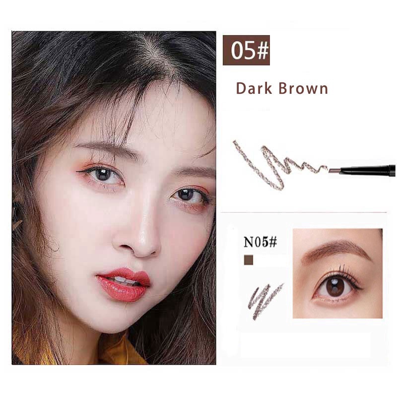[Hàng mới về] Bút chì kẻ mày tự động xoay thiết kế 2 trong 1 chống thấm nước lâu trôi | BigBuy360 - bigbuy360.vn
