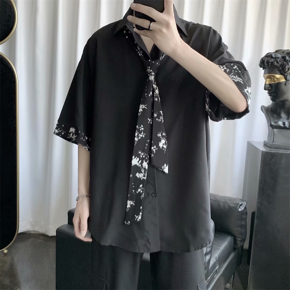 Sleeveless shirt with pattern tie for men | BigBuy360 - bigbuy360.vn