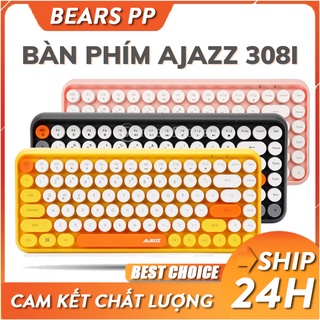 Bàn phím bluetooth ajazz phiên bản 308i - phím tròn xinh xắn, nhiều màu sắc lựa chọn