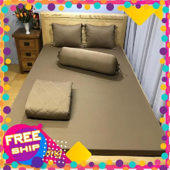 [XẢ HÀNG] Bộ Drap Thun Màu Hàn Quốc Mát Lạnh