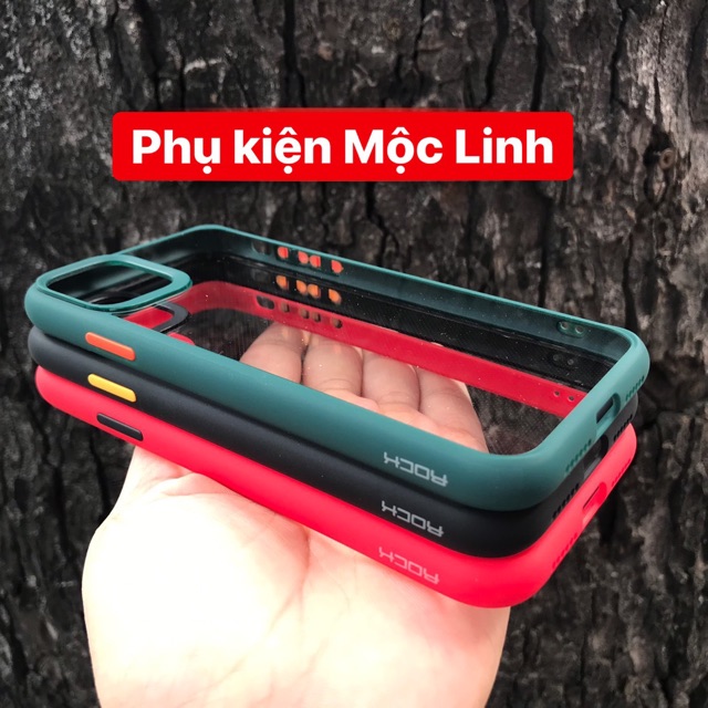 ⚡️CHÍNH HÃNG ROCK SPACE ⚡️ ỐP LƯNG TRONG VIỀN MÀU BẢO VỆ CAMERA CHỐNG SỐC TUYỆT ĐỐI CHO IPHONE 11 / PRO / MAX